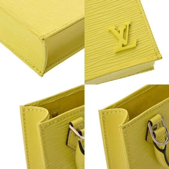 LOUIS VUITTON Epi Petit Sac Plat 2WAY Jaune Sedra - Picture 12 of 12